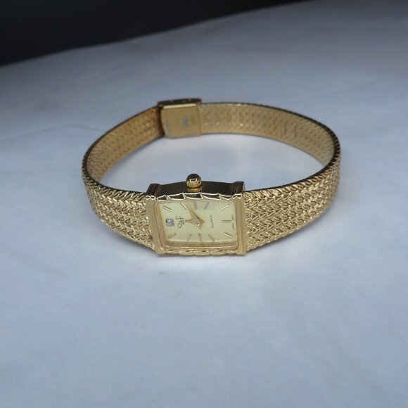 Gold Plated Mesh Stainless Steal Watch main image 2